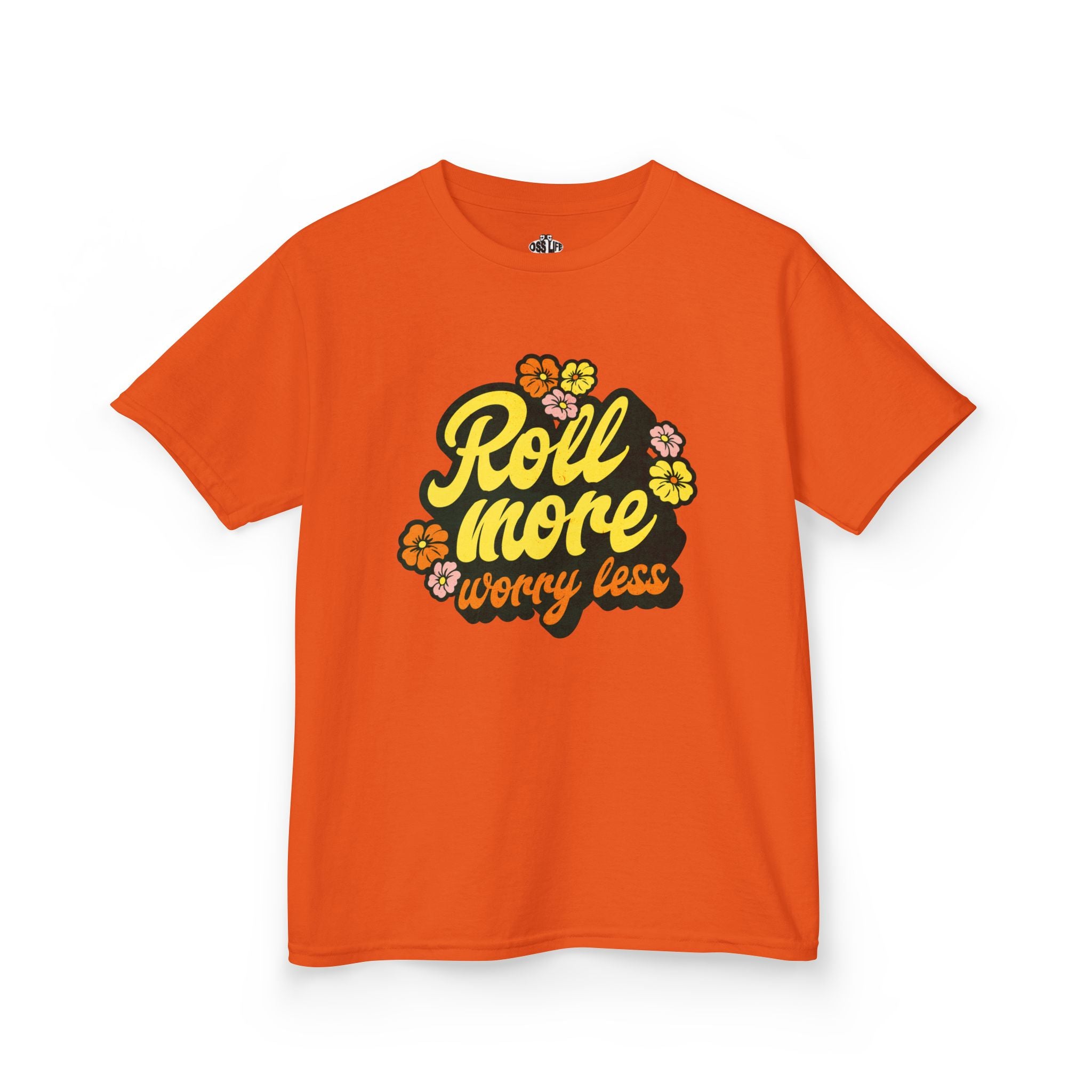 Kids Roll More Worry Less Tee