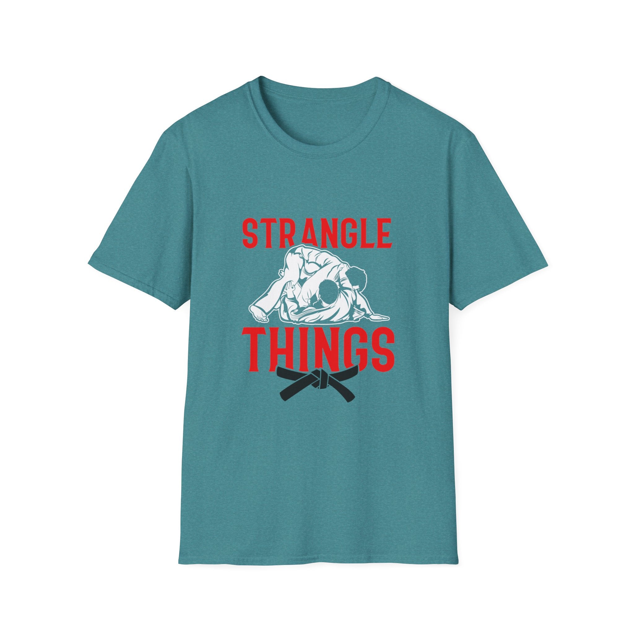 Strangle Things Black Belt Unisex Softstyle T-Shirt