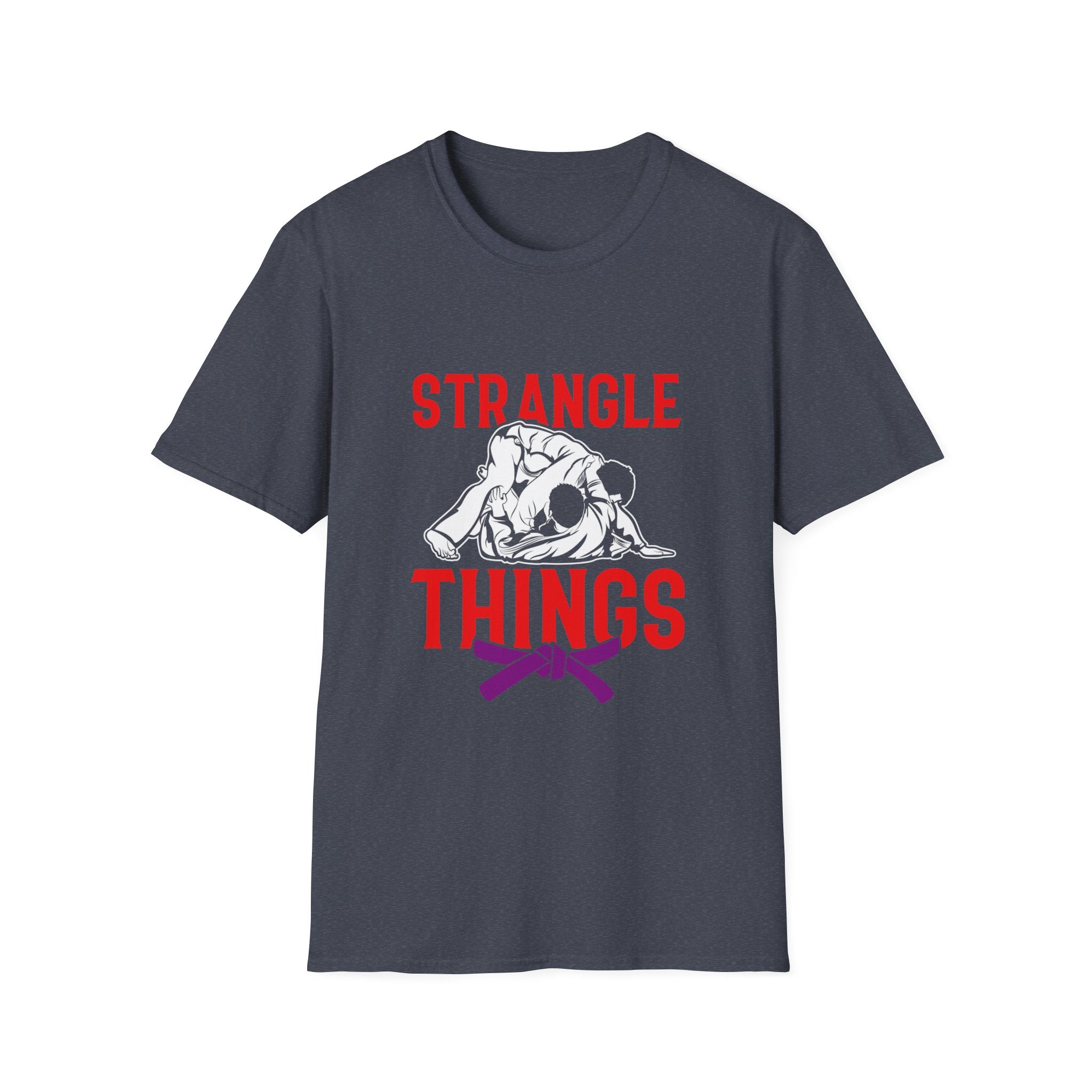 Strangle Things Purple Belt Unisex Softstyle T-Shirt