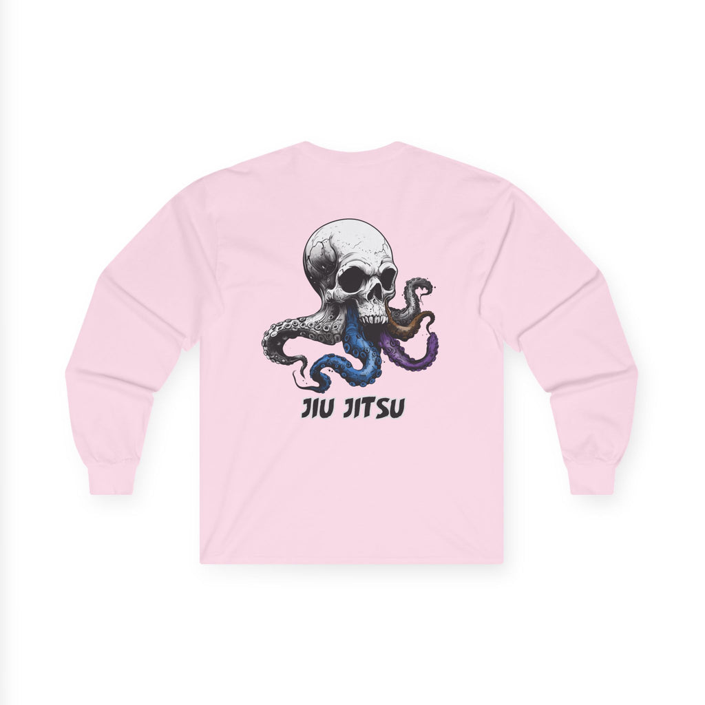 Skull Octopus Belts Jiu Jitsu Unisex Long Sleeve T-shirt