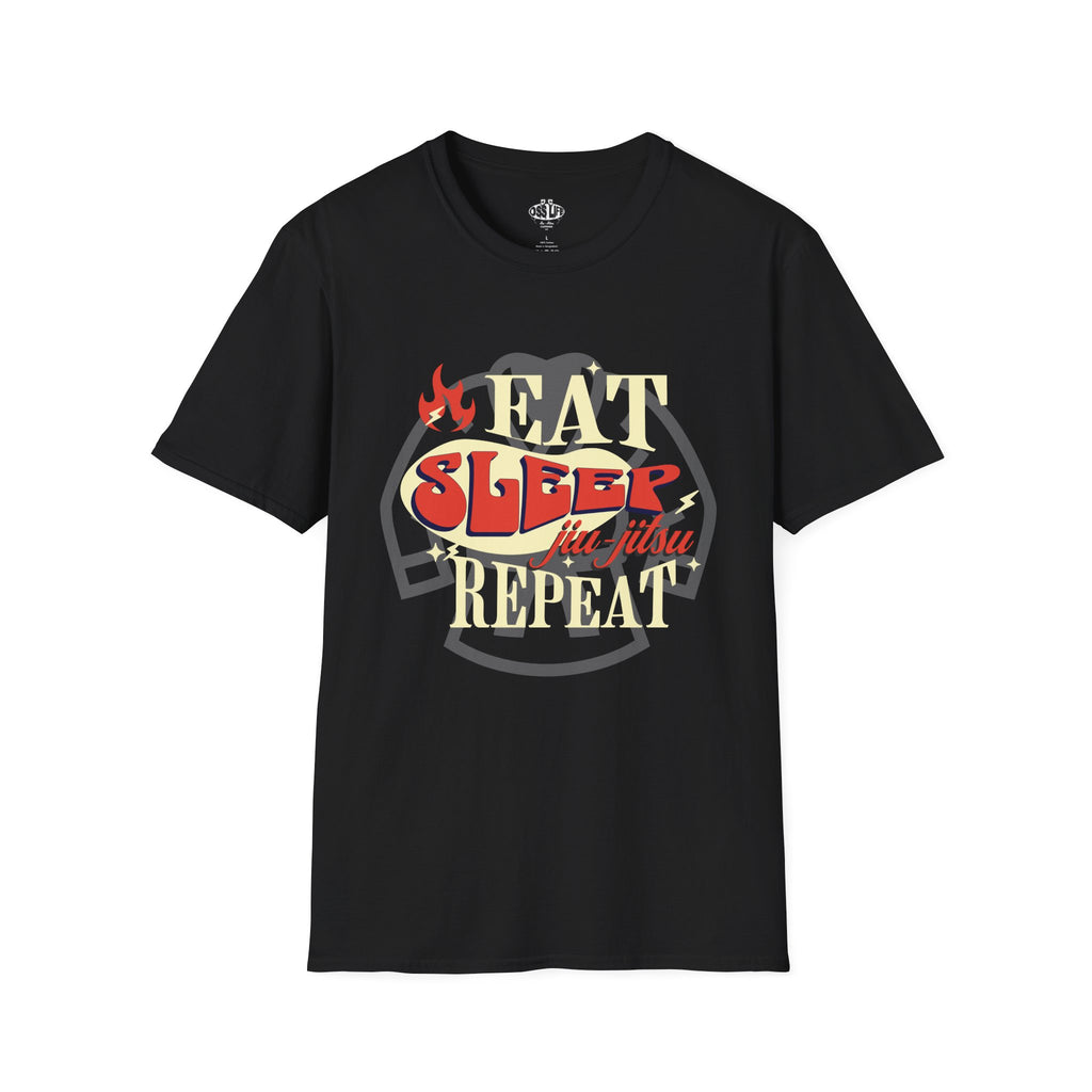 Eat Sleep Jiu-Jitsu Repeat Softstyle Adult Unisex T-shirt