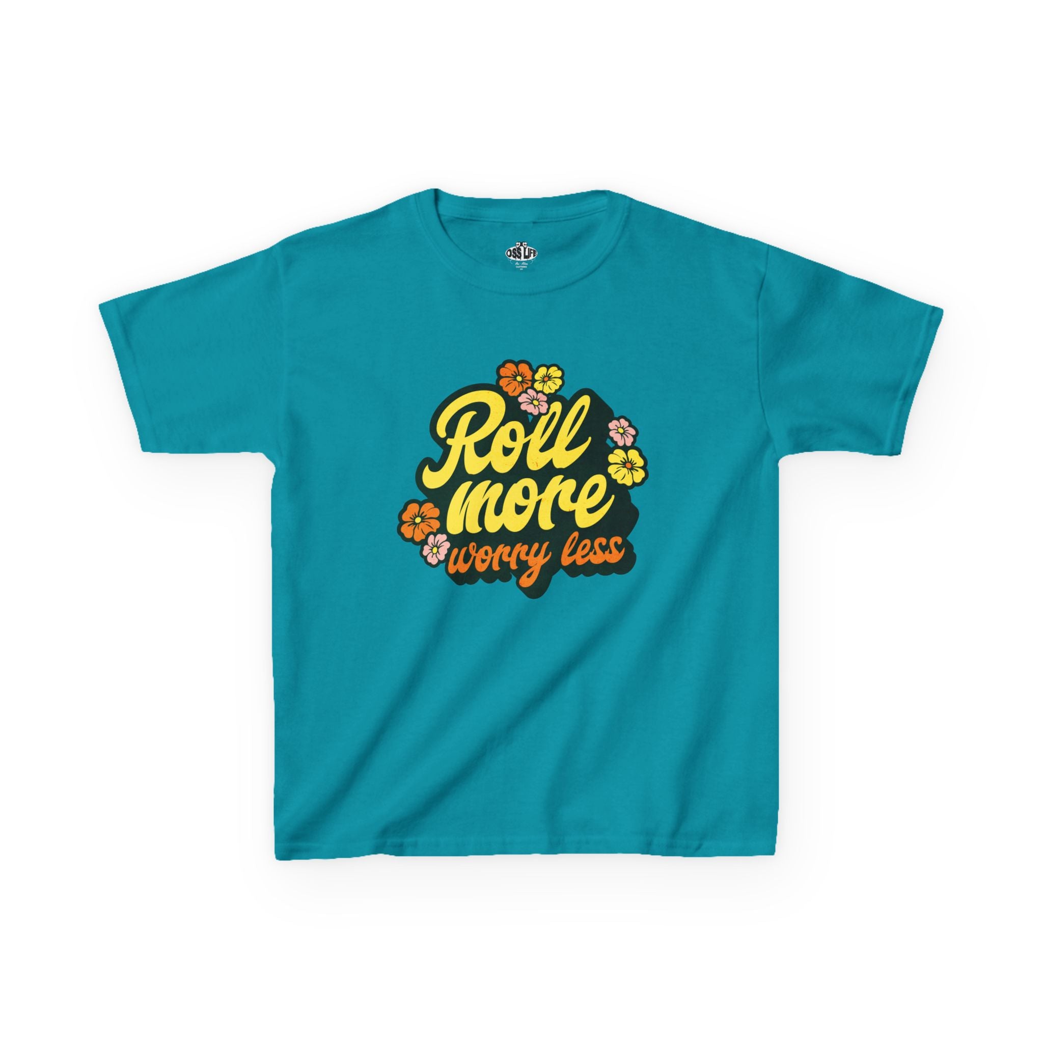 Kids Roll More Worry Less Tee