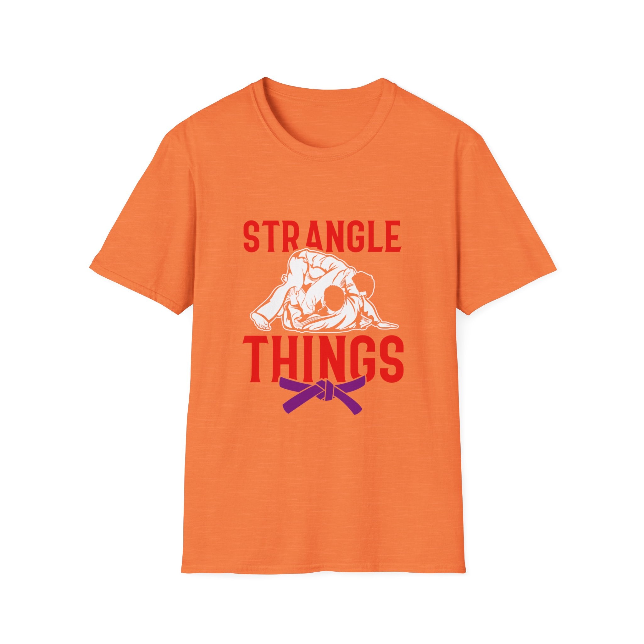 Strangle Things Purple Belt Unisex Softstyle T-Shirt