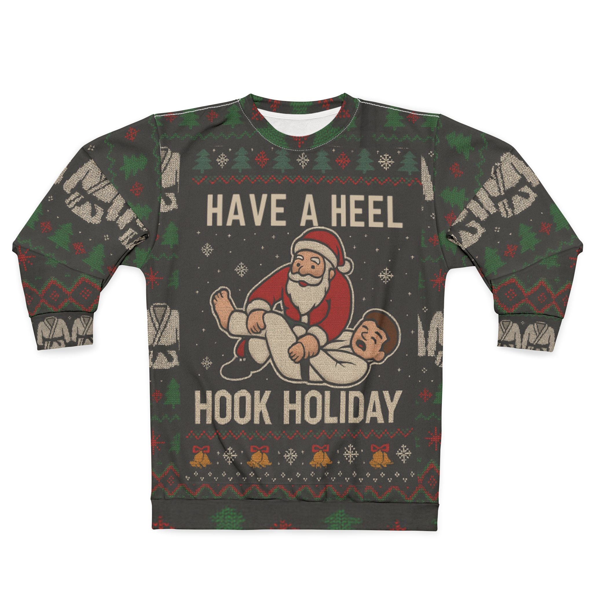 Have a Heel Hook Holiday Ugly Christmas Unisex Sweatshirt (All Over Print)