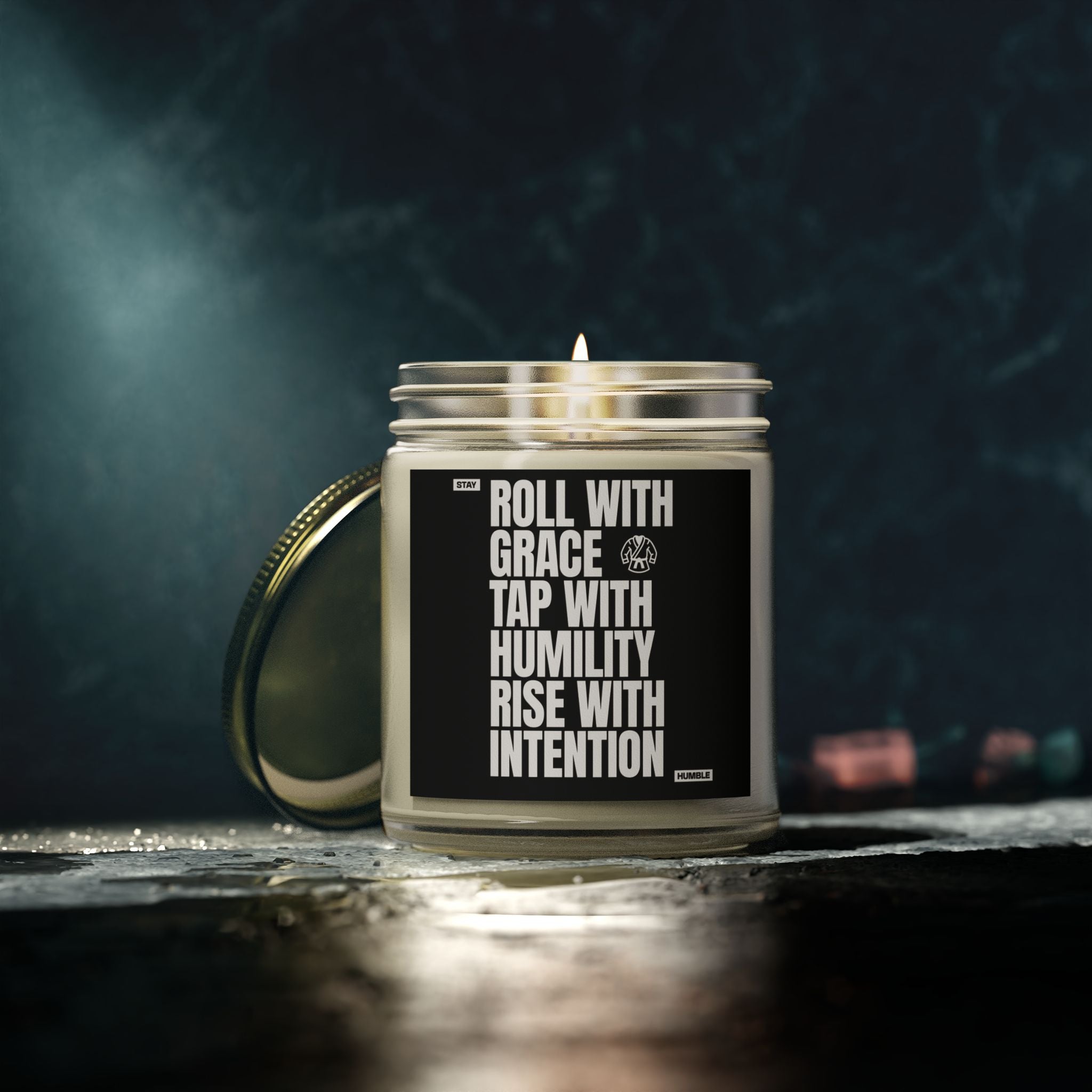 Jiu-Jitsu Roll with Grace Inspirational 9 oz Scented Candle