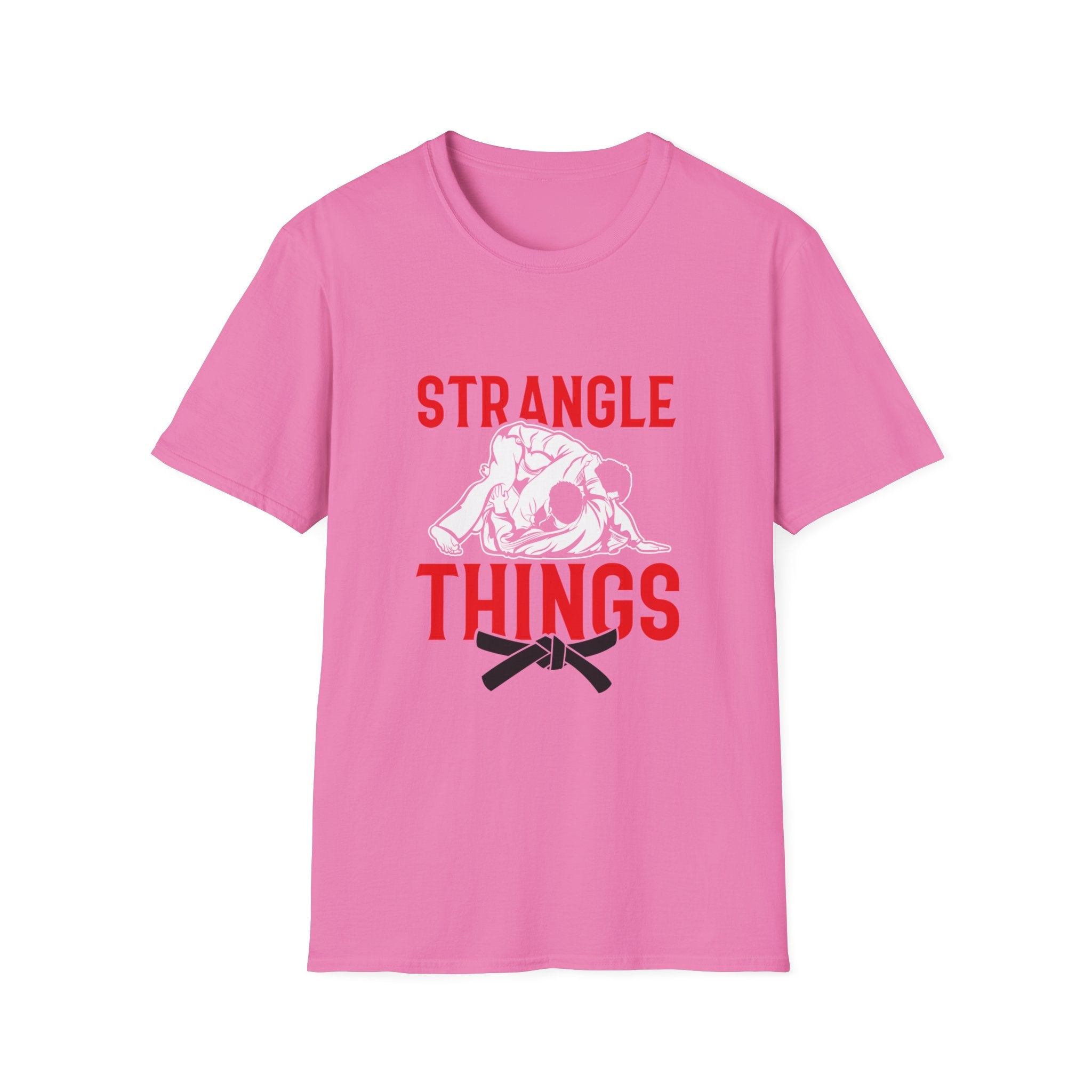 Strangle Things Black Belt Unisex Softstyle T-Shirt