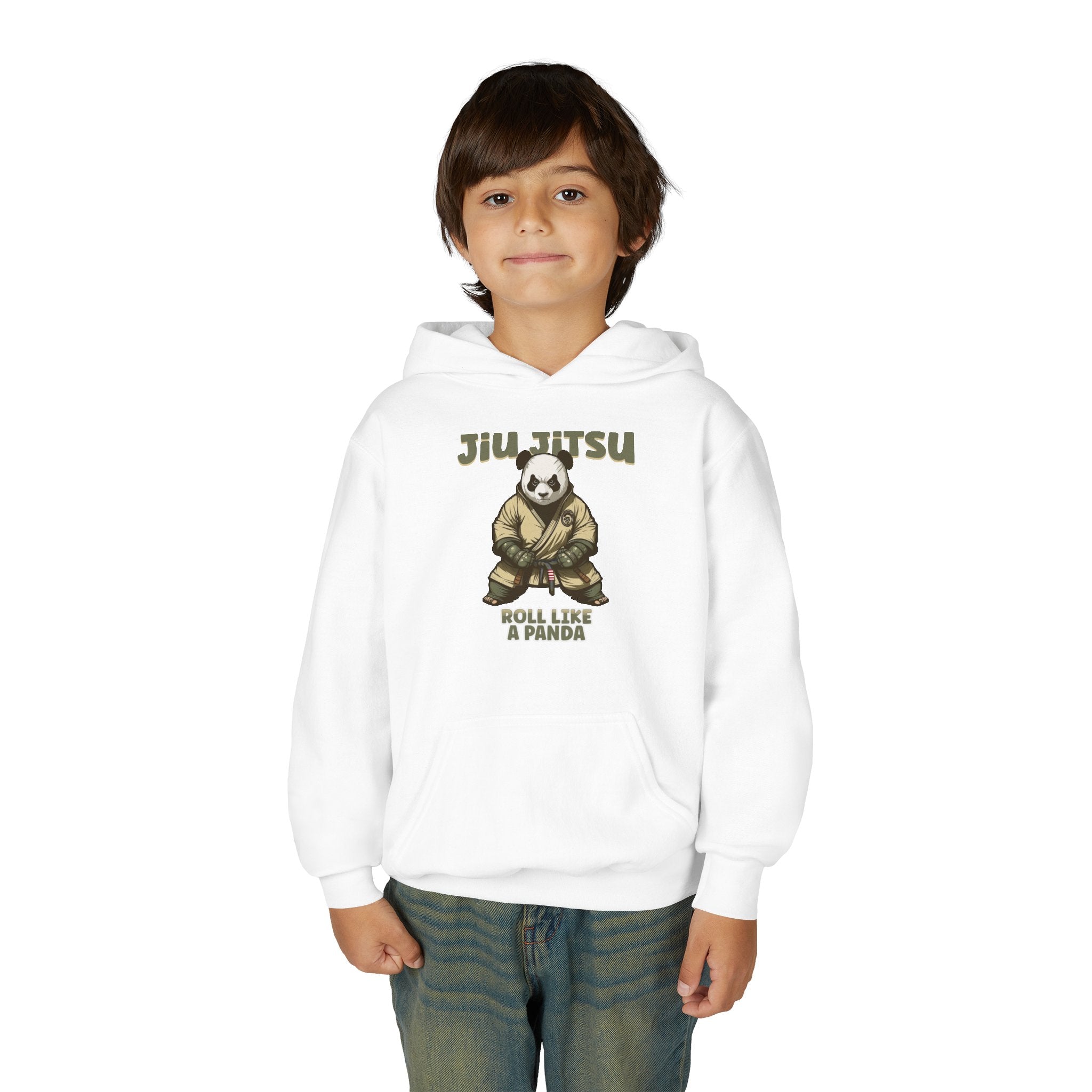 Kids Jiu Jitsu Panda Hoodie Sweatshirt