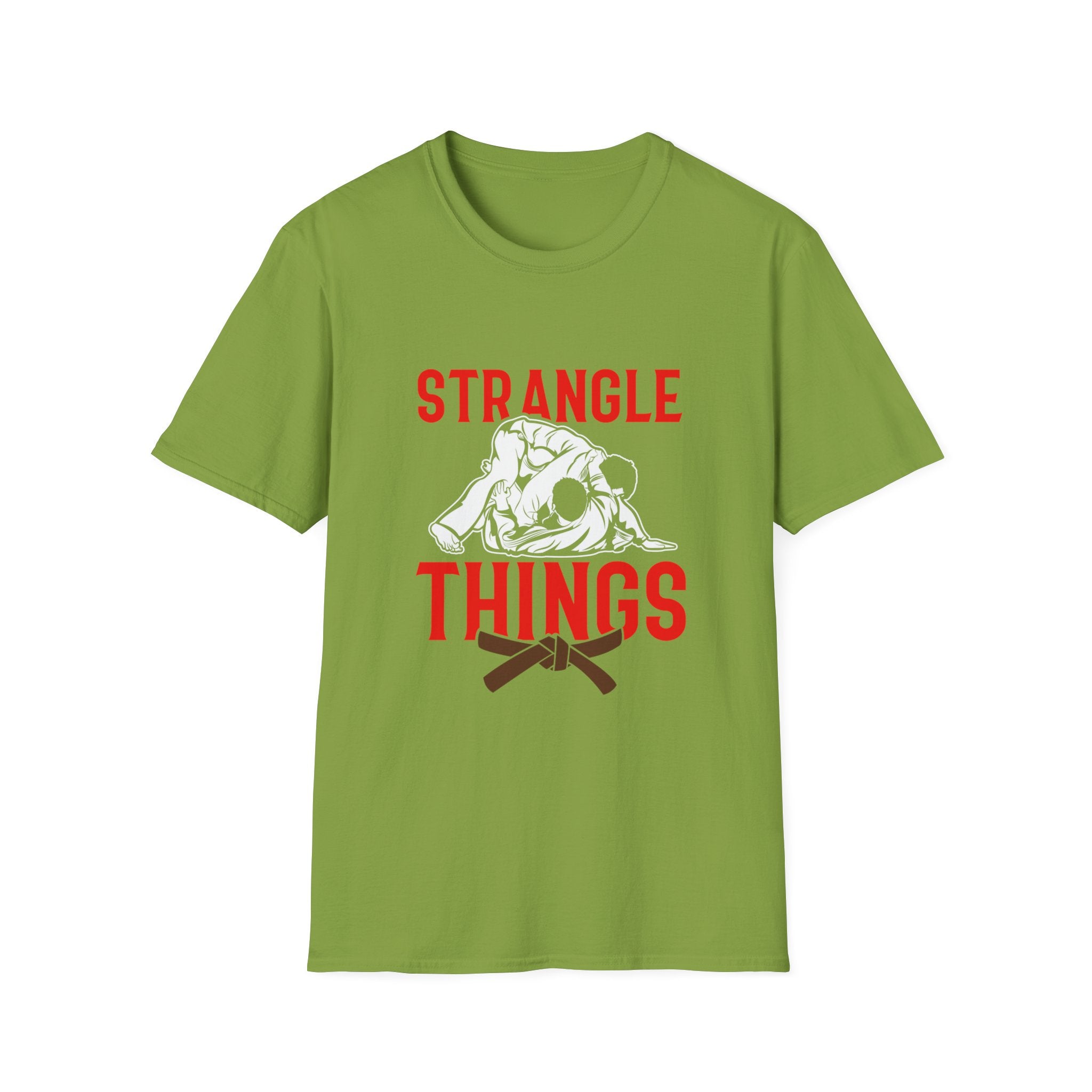 Strangle Things Brown Belt Unisex Softstyle T-Shirt