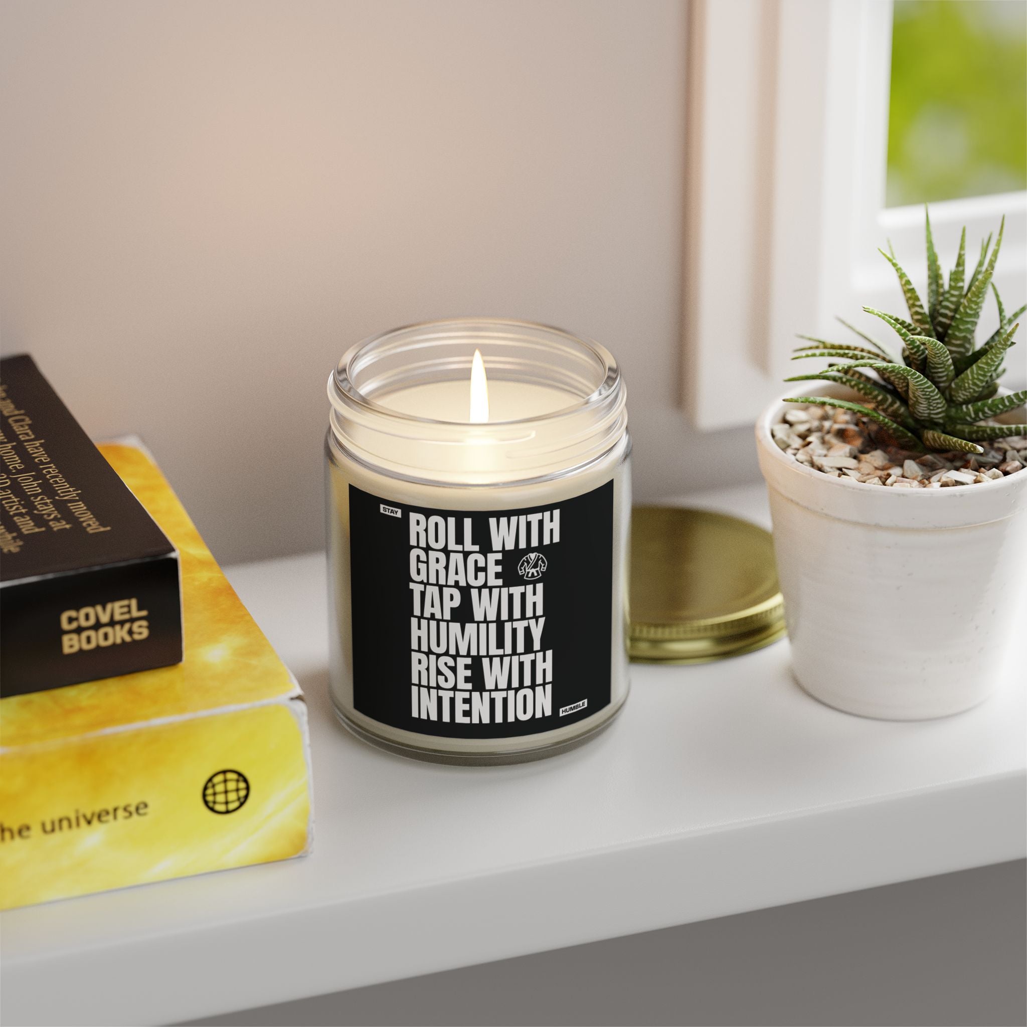 Jiu-Jitsu Roll with Grace Inspirational 9 oz Scented Candle