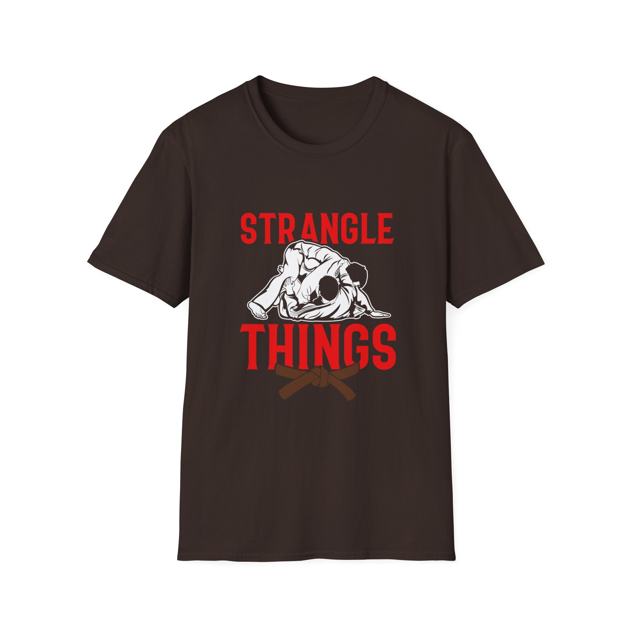 Strangle Things Brown Belt Unisex Softstyle T-Shirt