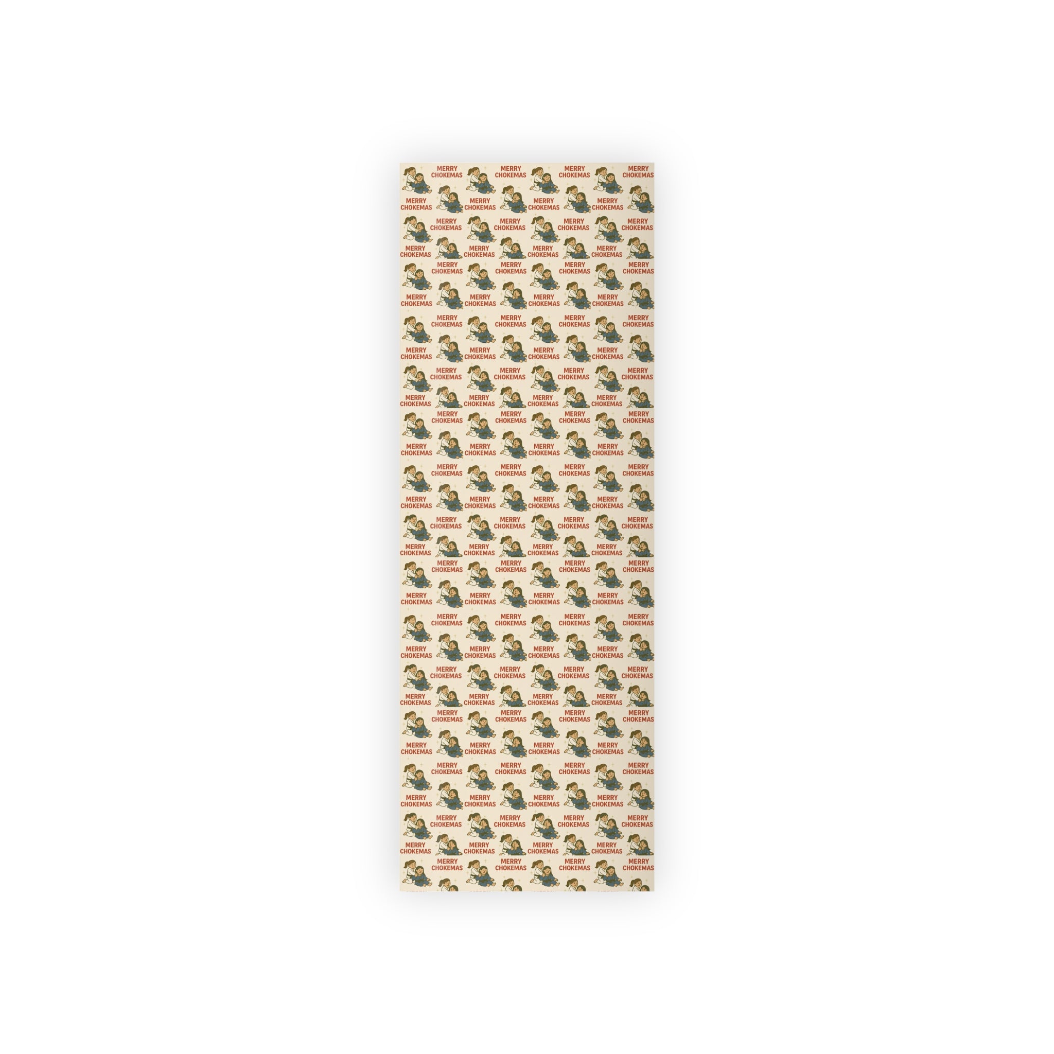Merry Choke-mas Ladies Jiu-Jitsu Holiday Gift Wrapping Paper Roll (1 roll)