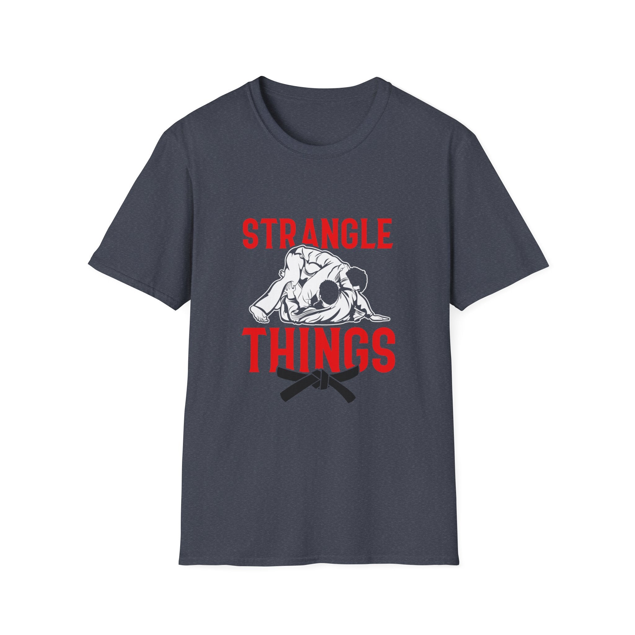 Strangle Things Black Belt Unisex Softstyle T-Shirt