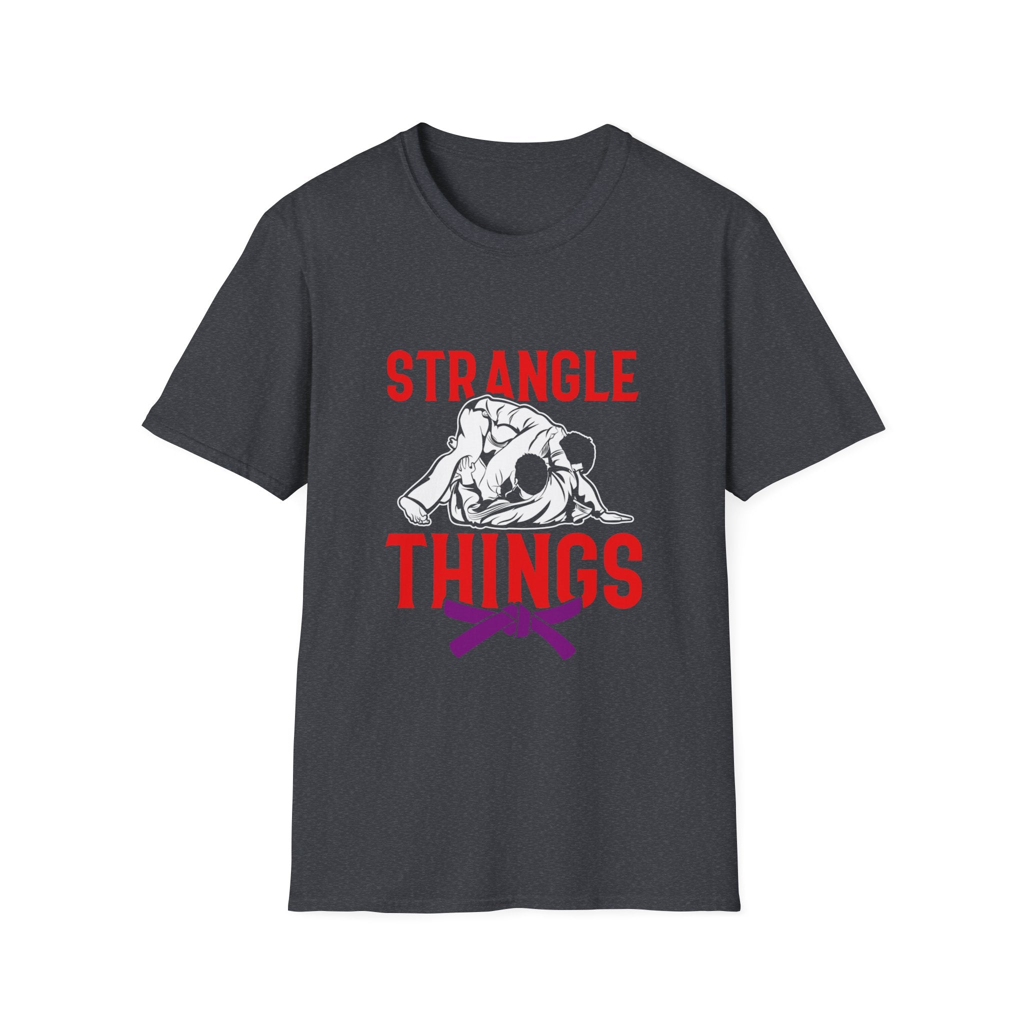 Strangle Things Purple Belt Unisex Softstyle T-Shirt