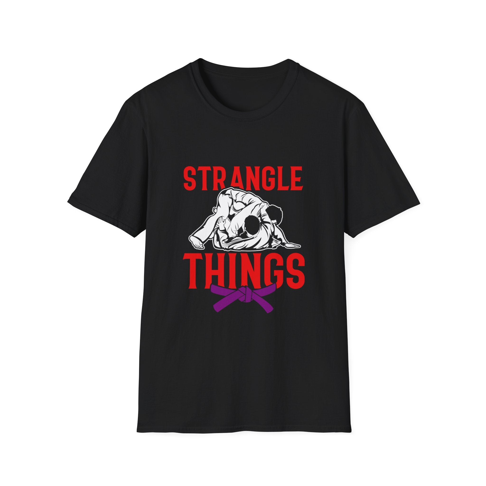 Strangle Things Purple Belt Unisex Softstyle T-Shirt