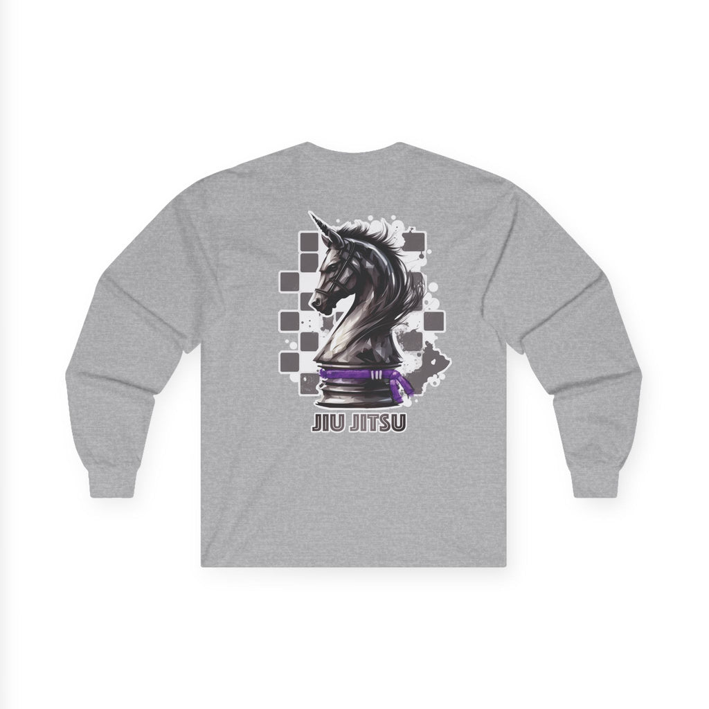 Jiu Jitsu Purple Belt Chess Piece Unisex Long Sleeve T-Shirt