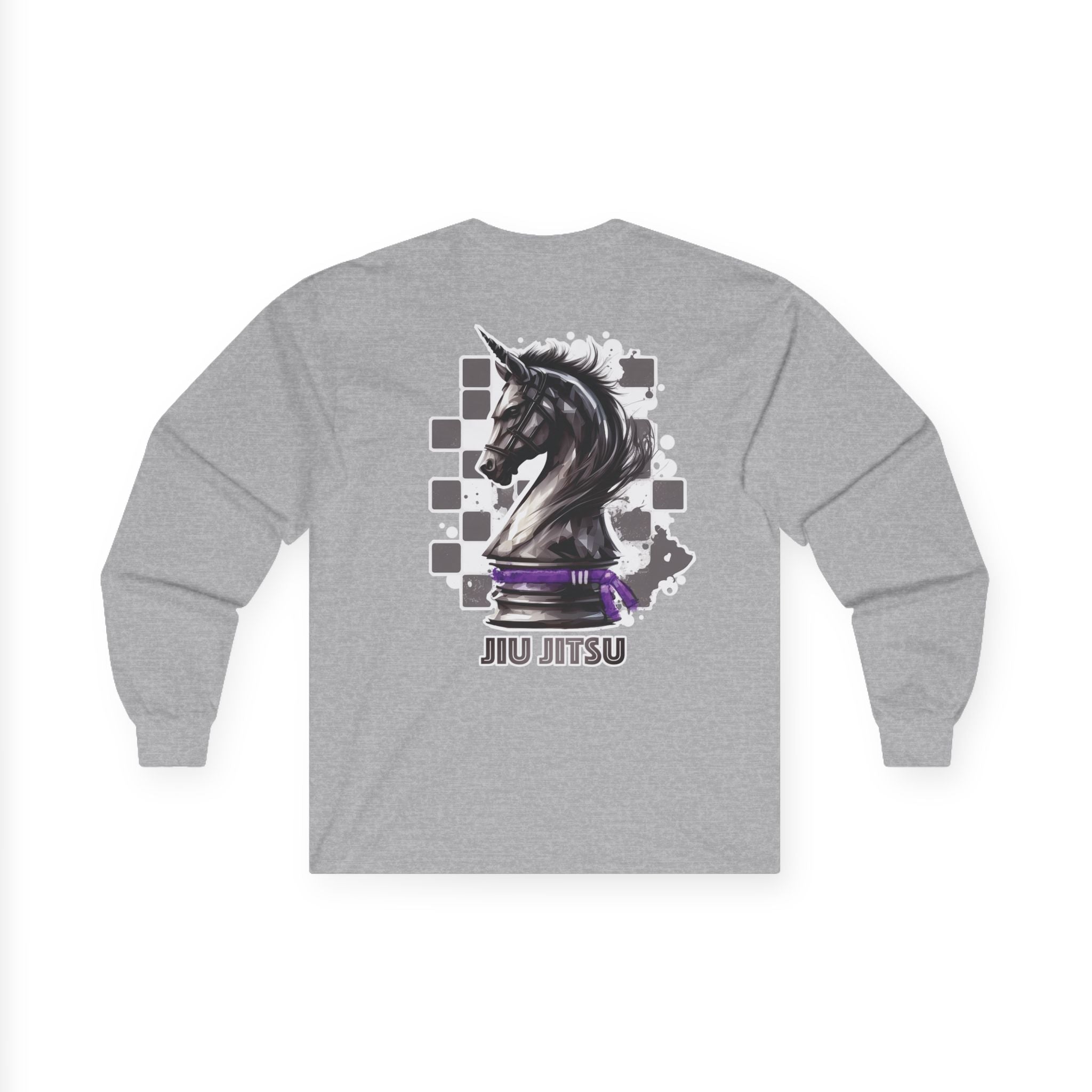 Jiu Jitsu Purple Belt Chess Piece Unisex Long Sleeve T-Shirt
