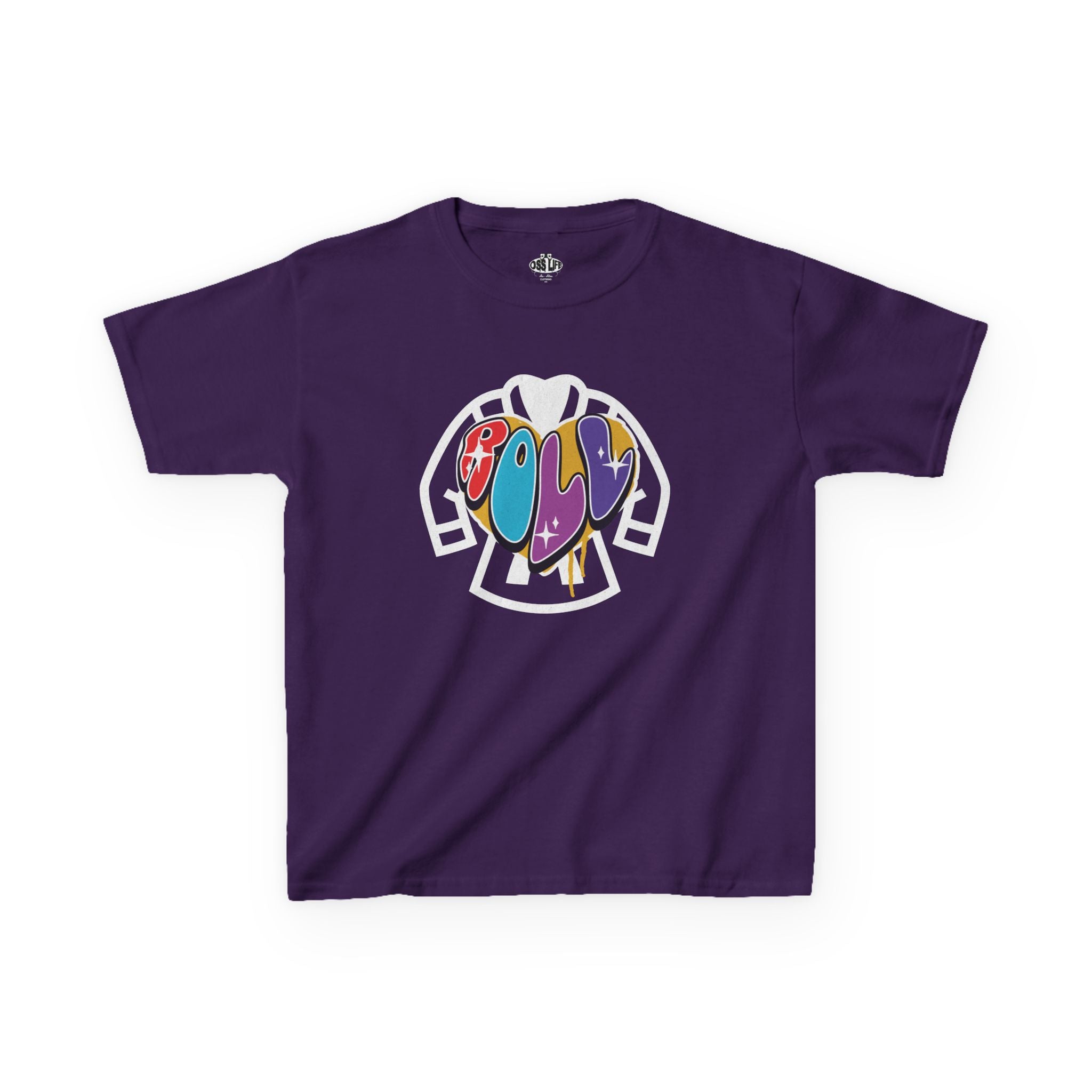 Kids Colorful Roll Heart Tee