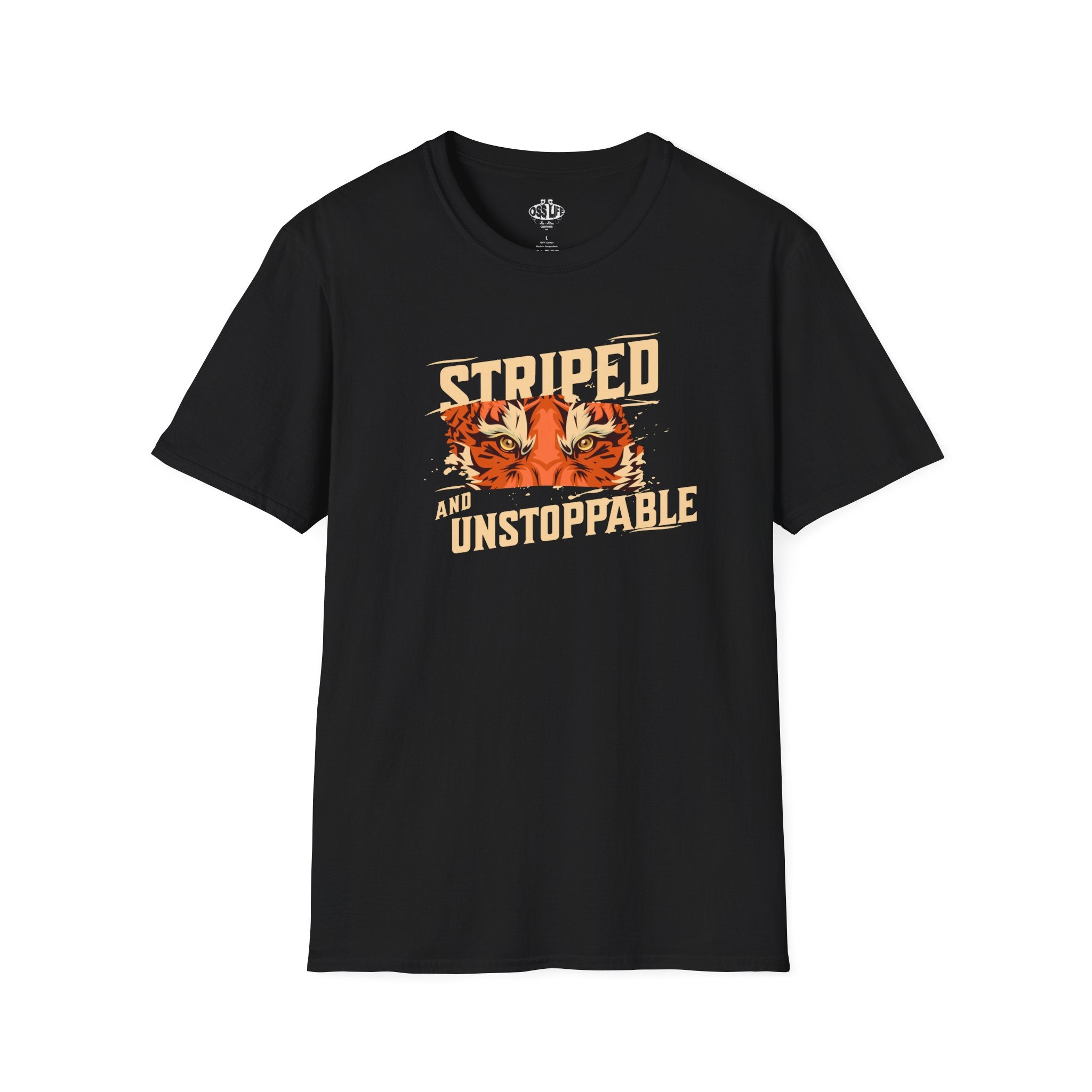 Striped and Unstoppable Tiger Softstyle Adult Unisex T-shirt