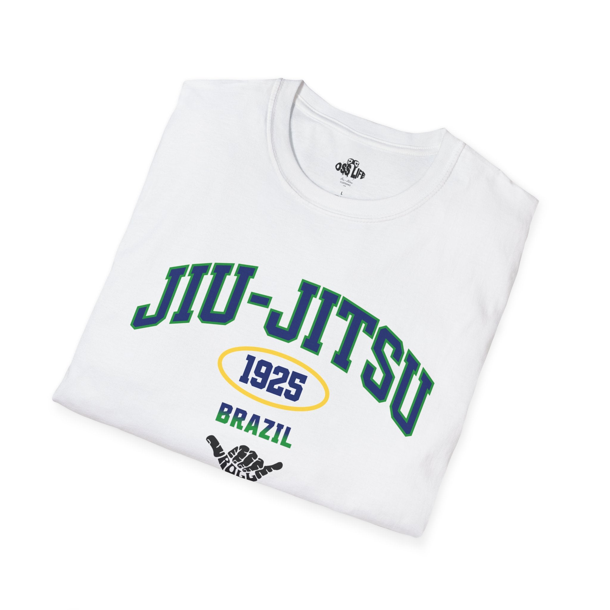 Jiu-Jitsu College Style Softstyle Adult Unisex T-shirt