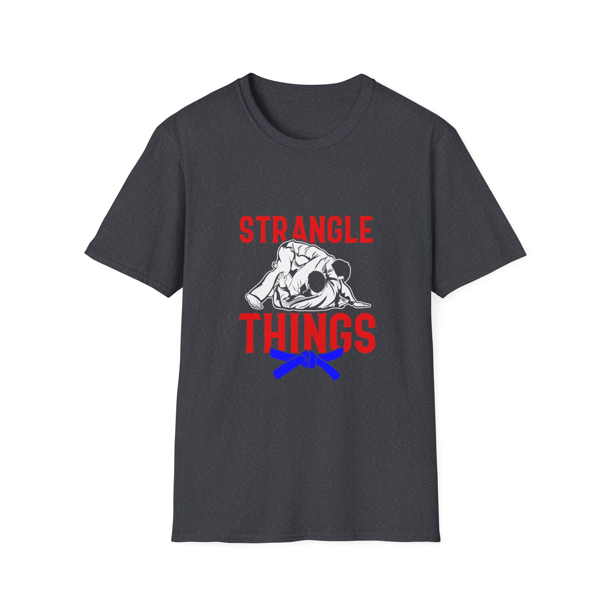 Strangle Things Blue Belt Unisex Softstyle T-Shirt