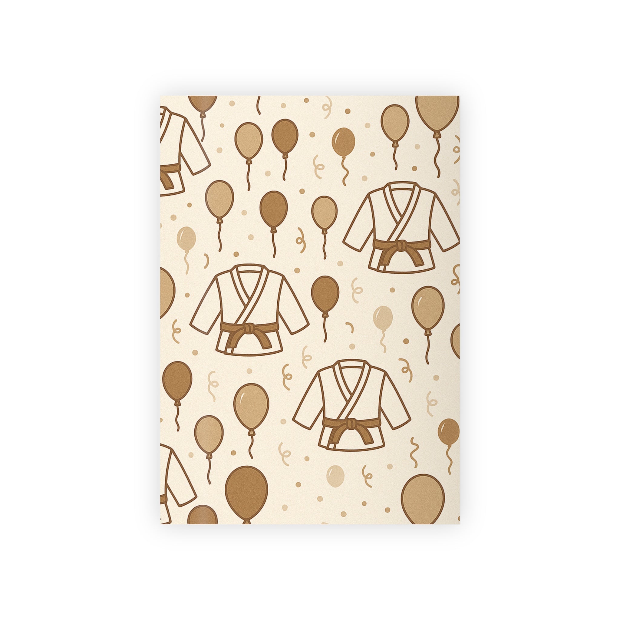 Jiu-Jitsu Brown Belt Promotion or Birthday Wrapping Paper (1 roll)