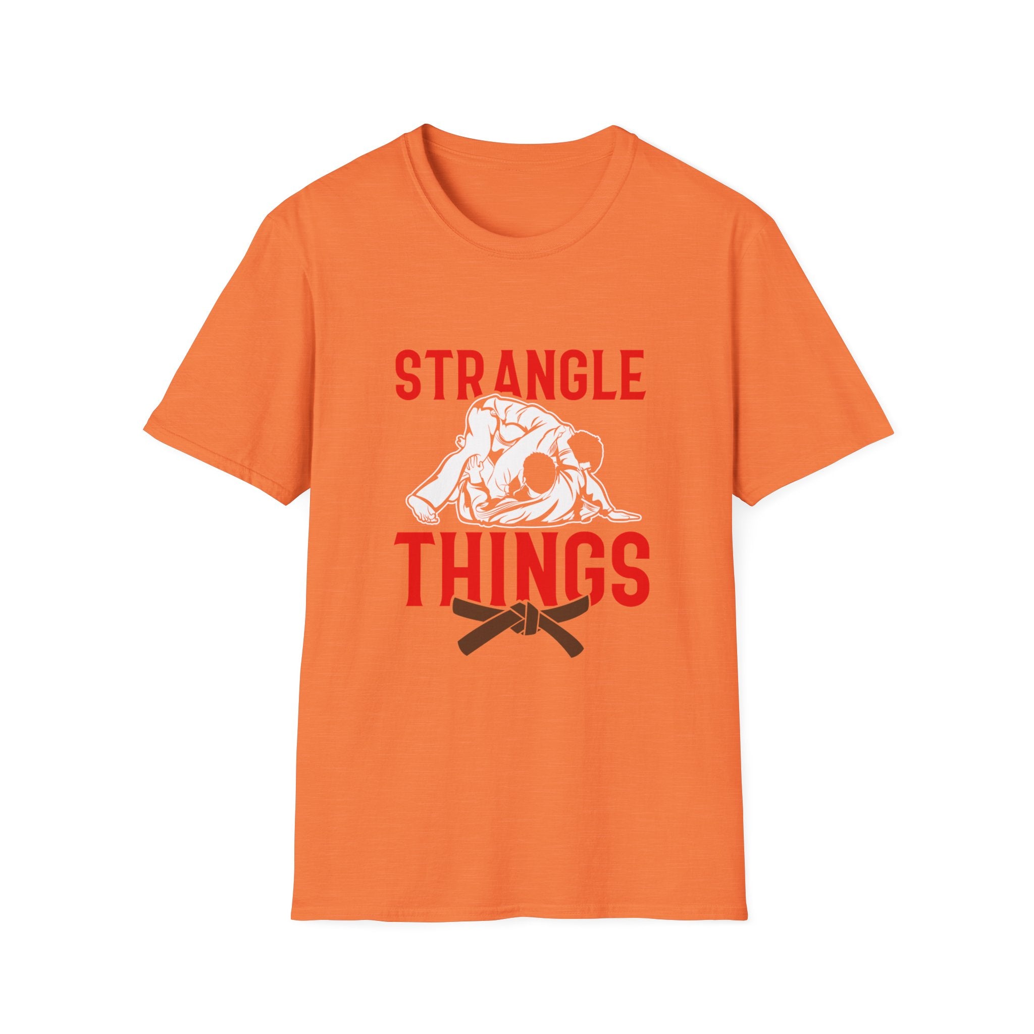 Strangle Things Brown Belt Unisex Softstyle T-Shirt