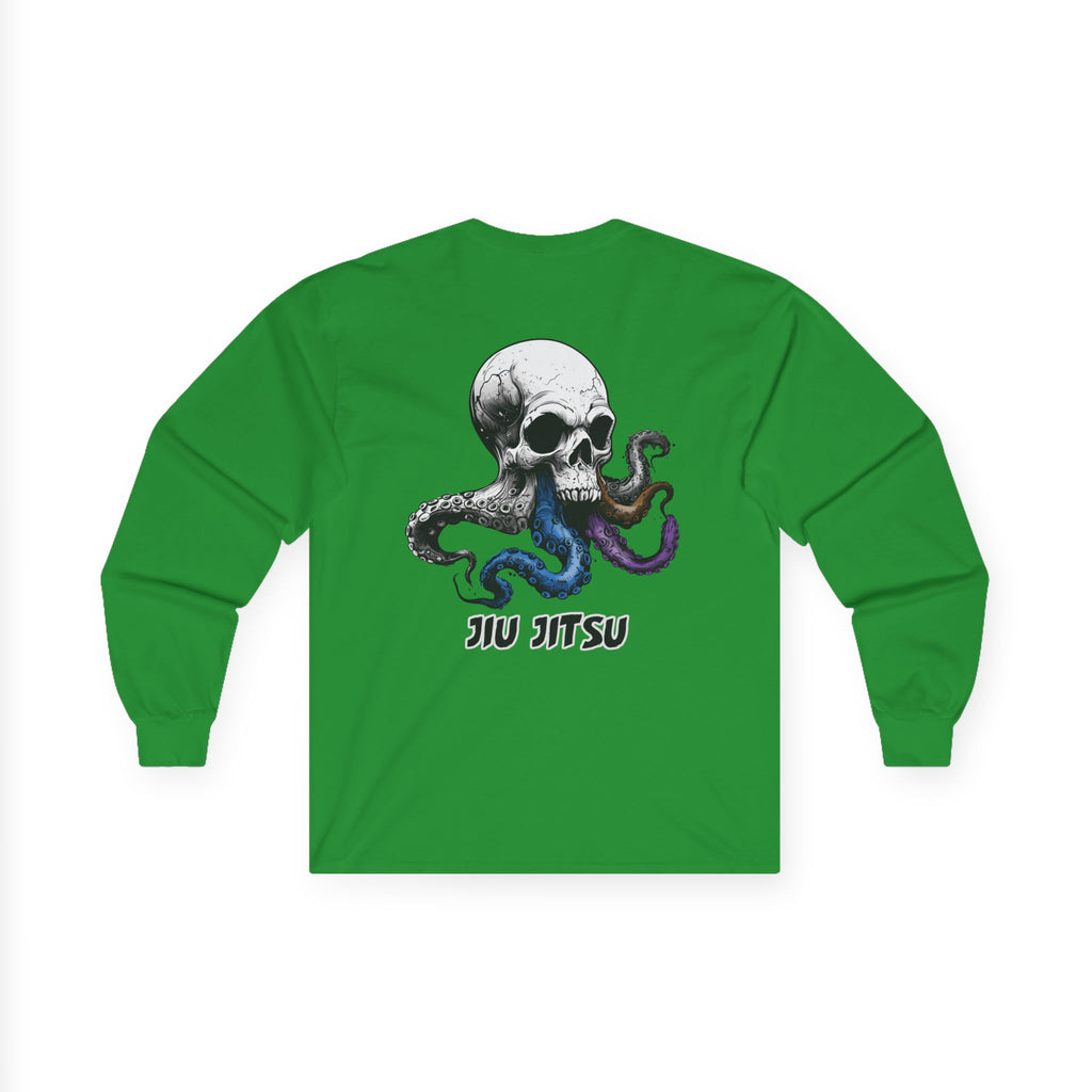 Skull Octopus Belts Jiu Jitsu Unisex Long Sleeve T-shirt
