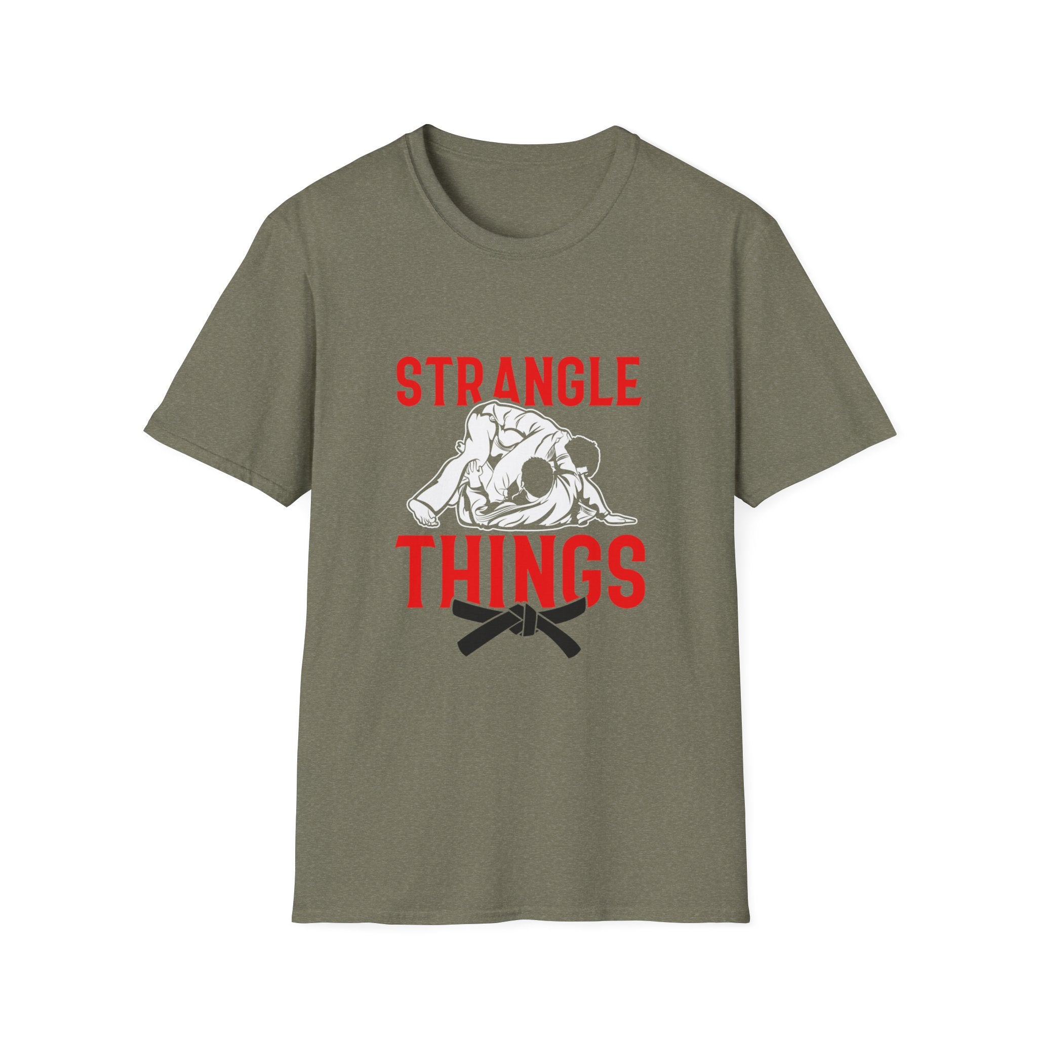 Strangle Things Black Belt Unisex Softstyle T-Shirt